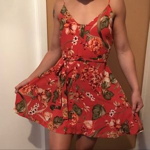 Ulani Rusty Rose Floral Print Skater